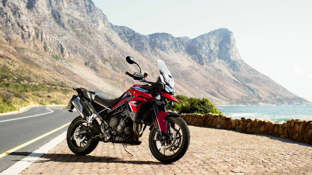 image of a Triumph Tiger motorcycle